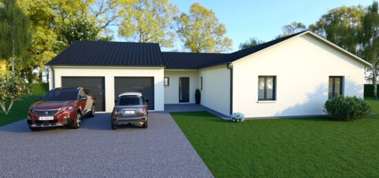 Plan de maison Surface terrain 131 m2 - 5 pièces - 3  chambres -  sans garage 