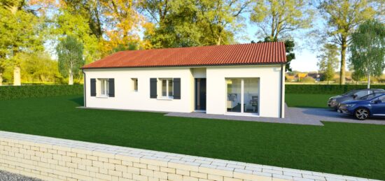 Plan de maison Surface terrain 85 m2 - 5 pièces - 3  chambres -  sans garage 